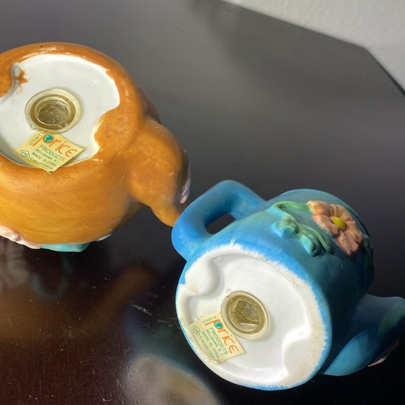 Vintage 1992 Albert Price Stoneware Floral Teapots Salt and Pepper Shakers - Picture 8 of 14